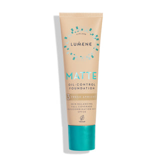 Lumene Matte 3 Fresh Apricot high coverage mattifying foundation with SPF 20 - 1
