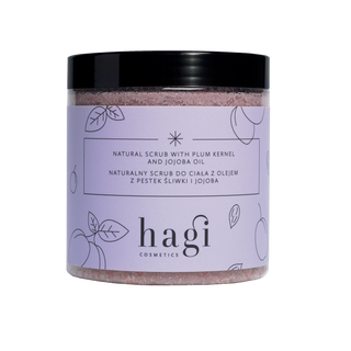 Natural Body Scrub with Plum Kernel Oil and Jojoba Hagi