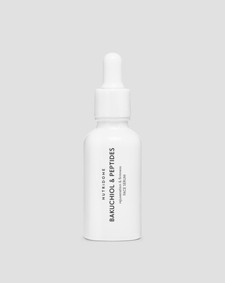 Bakuchiol and peptide serum for wrinkles and firmness, plant-based retinol alternative Nutridome