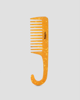 Wide-tooth comb for curls for gentle detangling and hair care Twisty