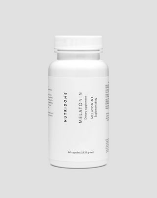 Melatonin for sleep 1 mg capsules to support falling asleep and healthy sleep, 60 capsules, Nutridome