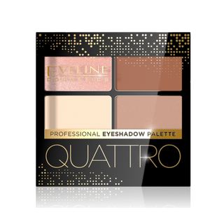 Eveline Quattro Eyeshadow No. 05 palette of 4 beige and ecru eyeshadows - 1
