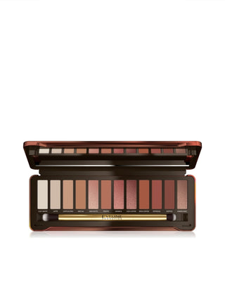Palette of 12 Eyeshadows in Nude and Bronze Shades Charming Mocha Eveline