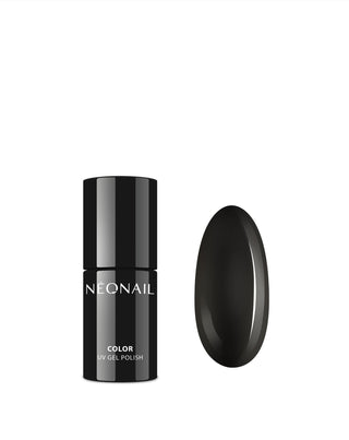 Neonail classic black hybrid nail polish pure black
