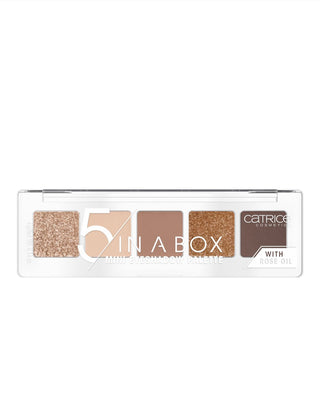 Catrice 5 In A Box Mini Eyeshadow Palette in Golden Nude Look 010 colour