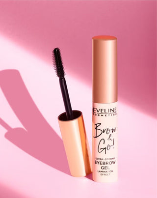 Ultra-strong transparent brow gel Brow&Go with convenient contoured brush by Eveline - 3