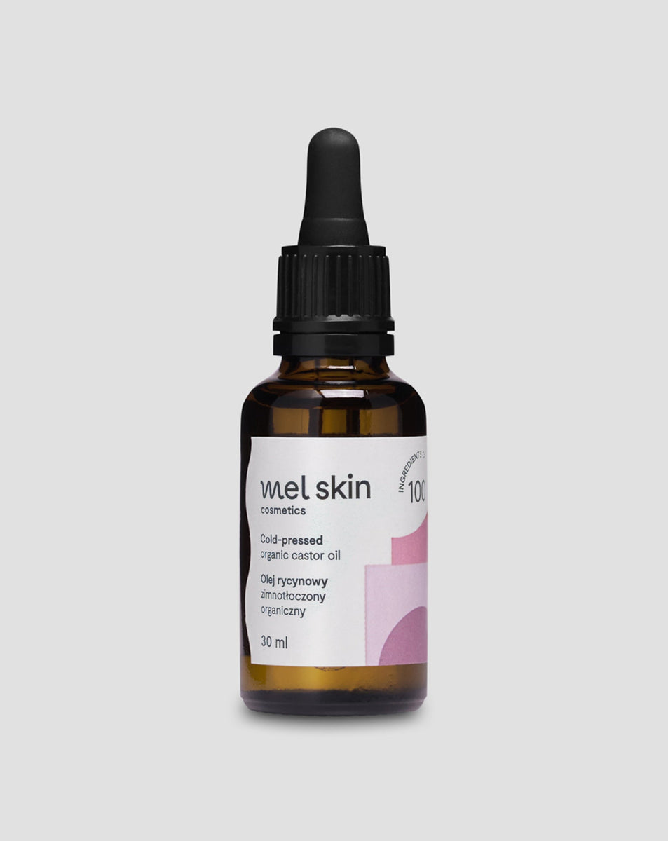 Mel Skin moisturising natural cold-pressed castor oil, 100% organic