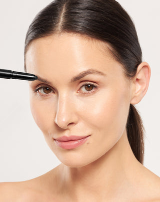 Nutridome black eyebrow wax pencil with castor oil with a lamination effect