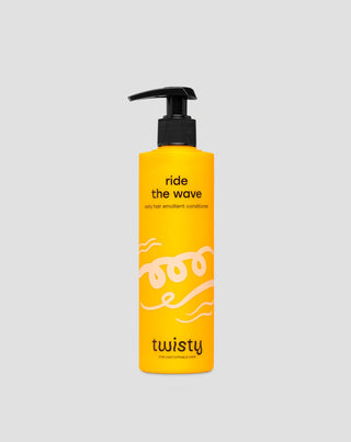 Twisty emollient conditioner for curly hair with rose and hemp oil - 1