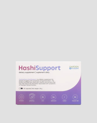 Dietary supplement to support hypothyroidism and Hashimoto's HashiSupport Gardenpharm 60 capsules - 1
