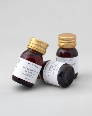 Collagen shot in liquid form 12,000 mg with vitamins dietary supplement Nutridome 30 ml