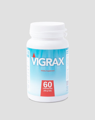 Vigrax erection and potency tablets with natural ingredients, 60 capsules