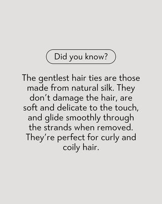 Set of 100% natural silk hair elastics - green, cream, black Twisty 3 pcs. - 4