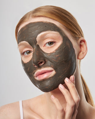 Set with Dead Sea mud: purifying mask and green clay for deep cleansing