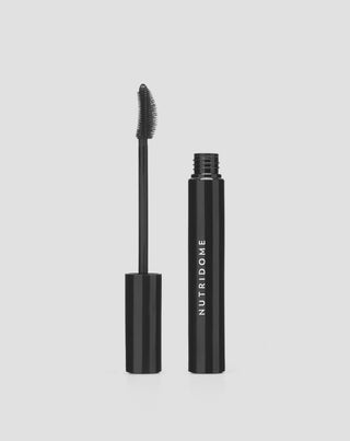 Nutridome curling mascara with rice bran wax and a precision brush