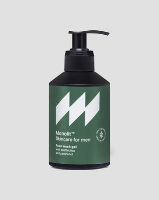 Facial cleansing gel with postbiotics and panthenol to cleanse and care for beards Monolith - 1