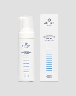 Cleansing foam for sensitive and acne-prone skin with betaine, panthenol, and allantoin Cleansing Orphica Clinic 150 ml