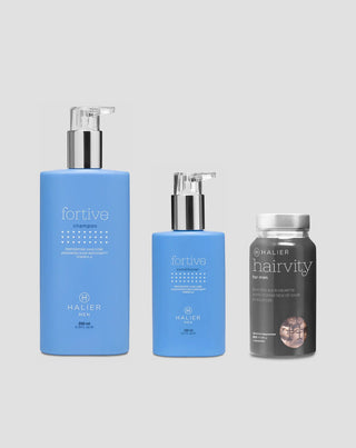 Set for strengthening, reducing hair loss and promoting hair growth for men by Halier - 1